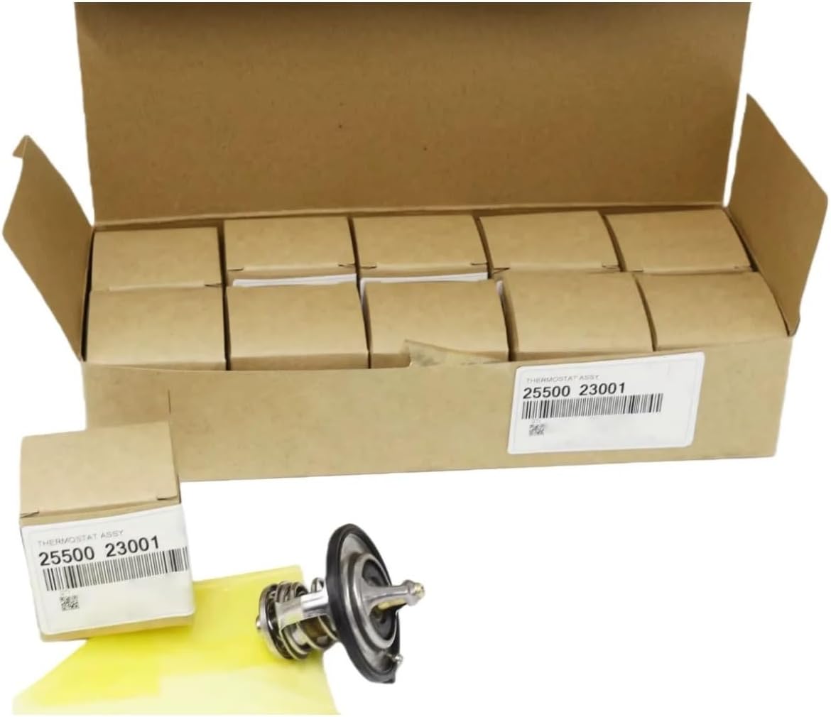 10Pcs Engine Coolant/Thermostat 25500-23001 for Kia Optima Forte Tucson for Hyundai Santa Fe Sonata Accent 2550023001