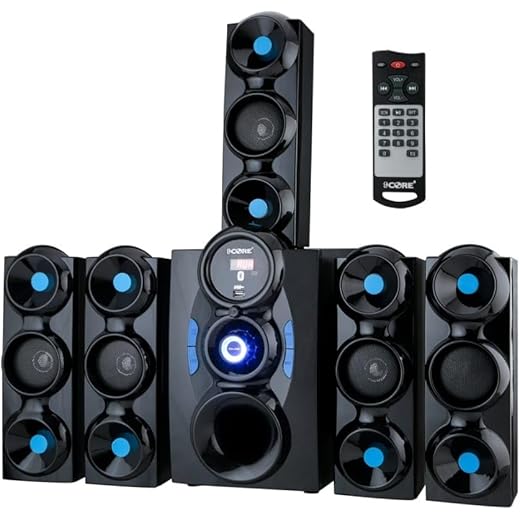 9 CORE Black Jumbo Home Theatre 51 Channel or Wall Mount Sa