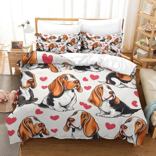 Housses de couette ours microfibre 260x220 cm avec taies