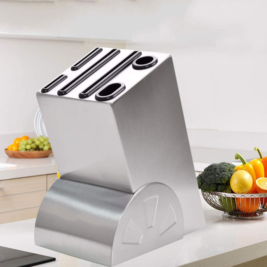 Stojak Kuchenny na Noże Bez Noży, Uchwyt Noża Ze Stali Nierdzewnej Blok Noże Kuchenne Stojak Do Przechowywania Włożony Organizer Na Knife Block