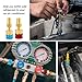 R1234YF Adapter Kit,R1234yf to R134a Conversion Quick Couplers,High Low Side AC Connectors for Car Air Conditioning Recharge and Service