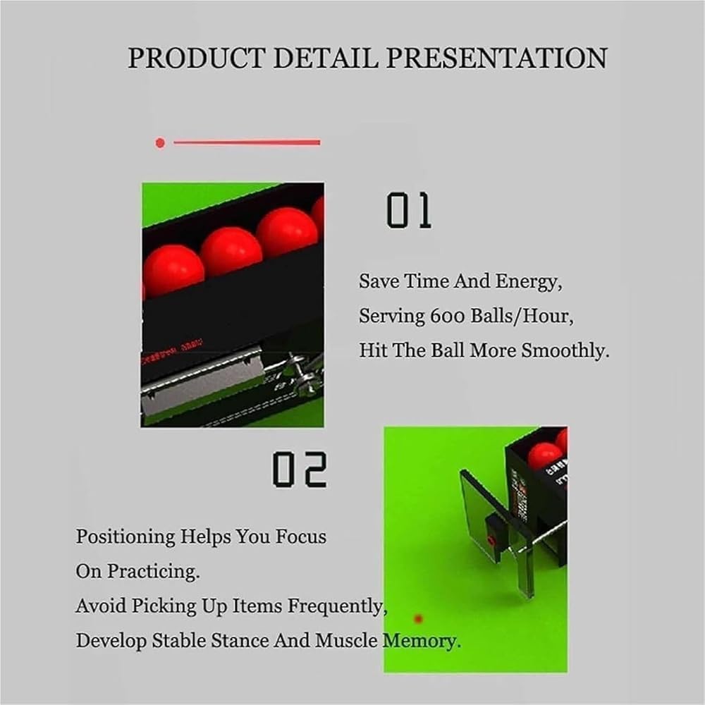 Máquina alimentadora automática de bolas de piscina con retorno de bolas y práctica de servir, entrenador de billar con dispensador automático y almacenamiento para entrenamiento individual en casa