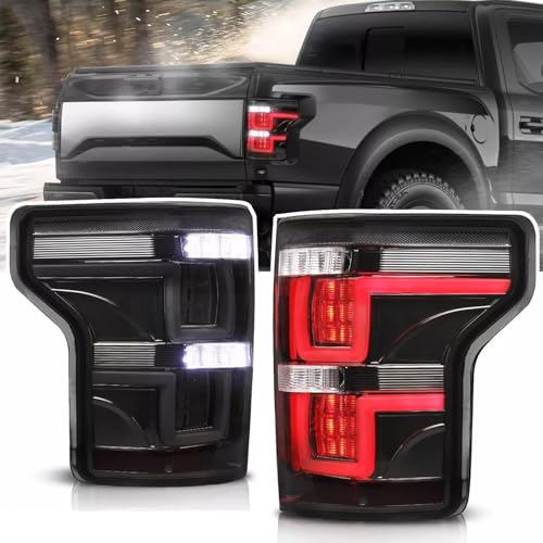 BEOC Smoke LED Tail Lights Assembly for Ford F-150 F150 2015-2018 Pickup