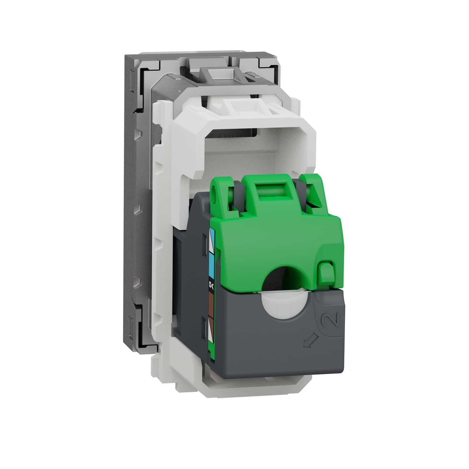 Prise RJ45 Schneider UNICA TOP Cat.6 – Finition Bois Wenge – Occasion