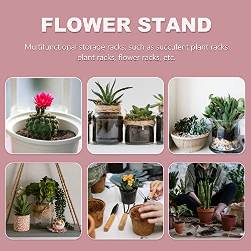 Partykindom 1Pc Iron Flowerpot Rack Retro Wrought Iron Flower Pot Rack For Home (Golden) For Home/Wall/Room Decor #TOP5