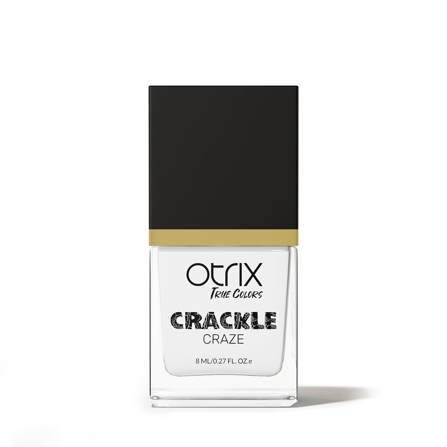 Otrix True Colors Crackle Craze Nail Polish - Snowfall Splinter 8ML | Quick Drying | Long Lasting | 21 Free Formula-image-15