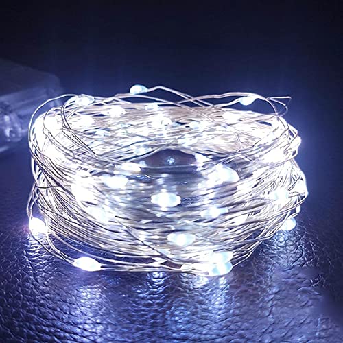 Guirlande lumineuse LED à piles étanche pour déco de sapin extérieure