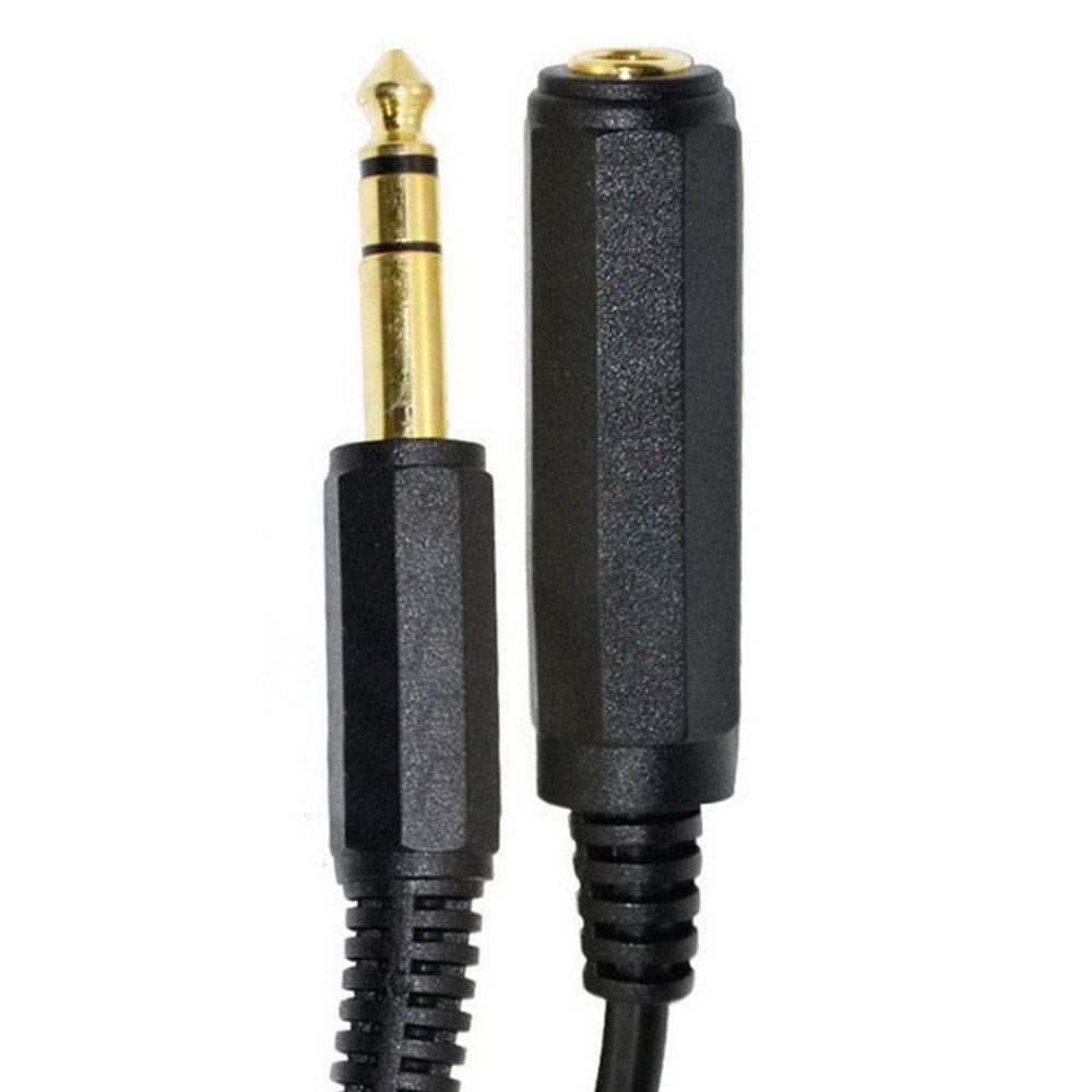 Rosebe 6.35mm ステレオプラグ オス - 6.35mm メス ケーブル、4.5m オーディオケーブルステレオコード 延長コード