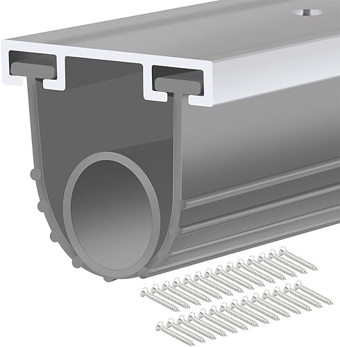 Combinación de junta tórica en forma de U + junta tórica, sellos universales de goma para puerta de garaje con kit de base de retención de riel de