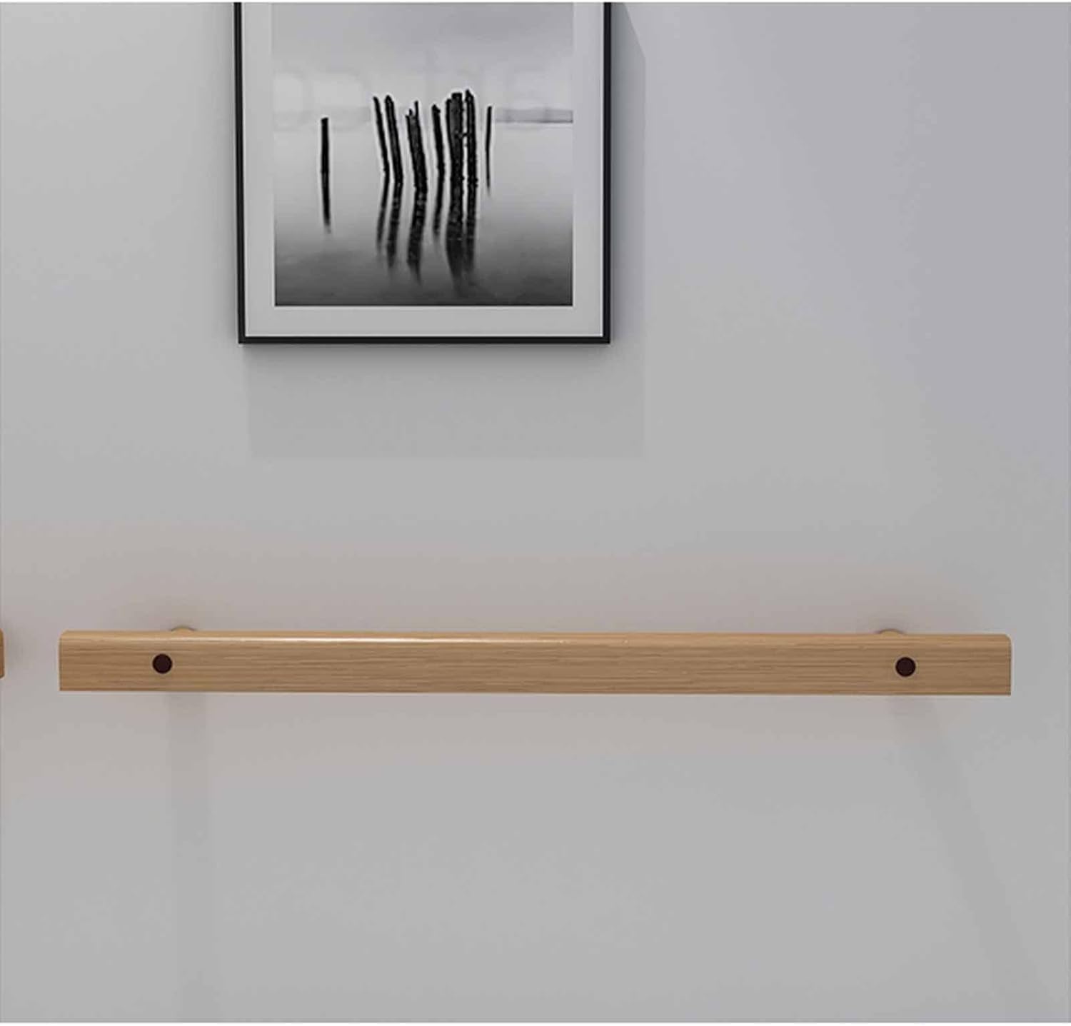 Poręcz ścienna antypoślizgowa do schodów, poręcz drewniana do użytku wewnątrz i na zewnątrz(80cm)