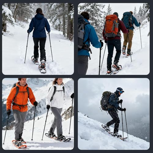 4 Pcs 12\" Snowshoe Straps Replacement Kit, Adjustable Ski Boot Wraps Ties for MSR Classic Snowshoe Straps,Ski Boot Binding Accessories (4, 12inch)