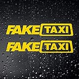 Fprqlyze TAMENGI Fake Taxi Car Sticker - JDM Drift Campervan Euro Dub Rat Look Stance - 7 inch