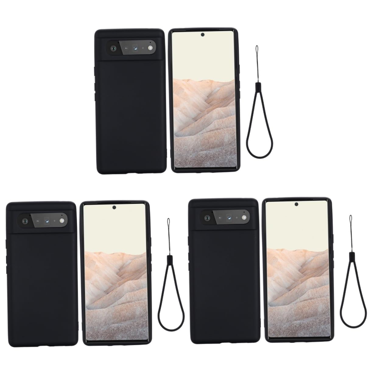 Hemobllo 3pezzi Cover Protettiva Anti-fall Per Silicone Design Con Lanyard Resistente e Urti Facile Installare Colore