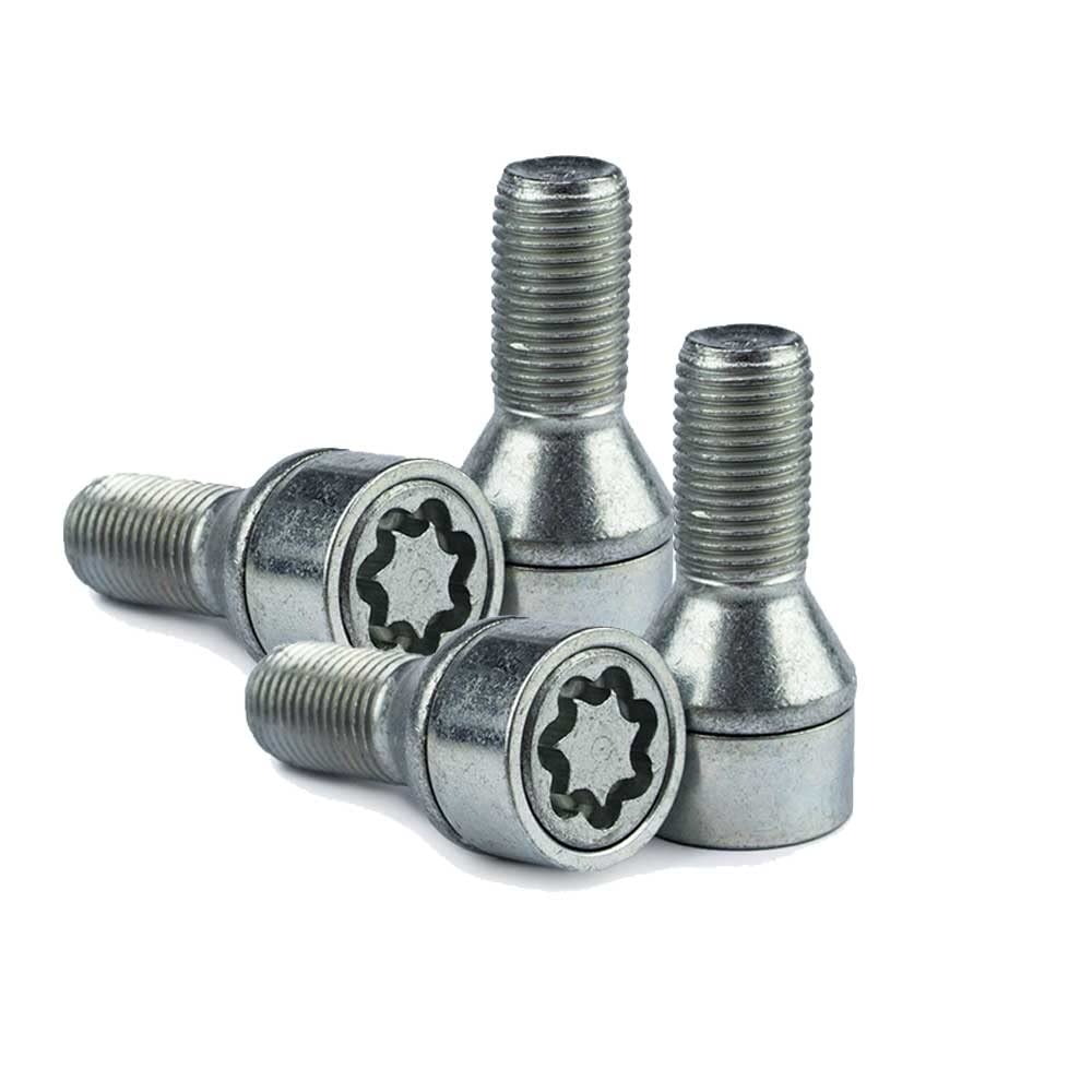 Wheel Locks tapered 60° M14x1,5 28mm FSS-0187 compatible with Renault Espace IV Laguna Coupe Laguna III Grandtour Latitude