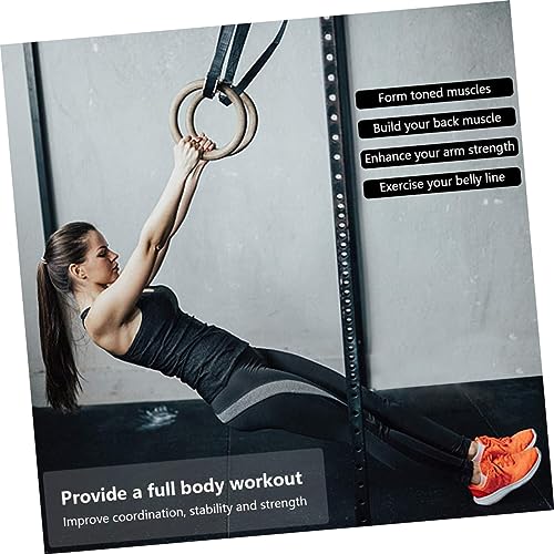 Anillas Gimnasia Ajustables de Madera para Fitness miniatura 2