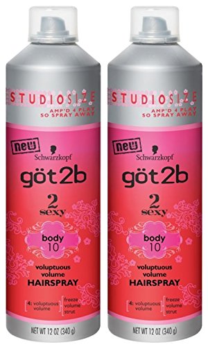 Got 2B 2 Sexy Hairspray Voluptuous Volume 12oz (2 Pack)