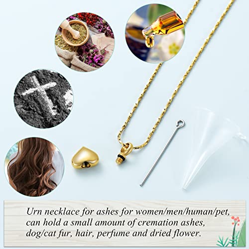 Imrsanl Small Heart Urn Necklace for Ashes Cremation Jewelry for Women Stainless Steel Pendant Memorial Ash Holder Loved Ones Keepsake4