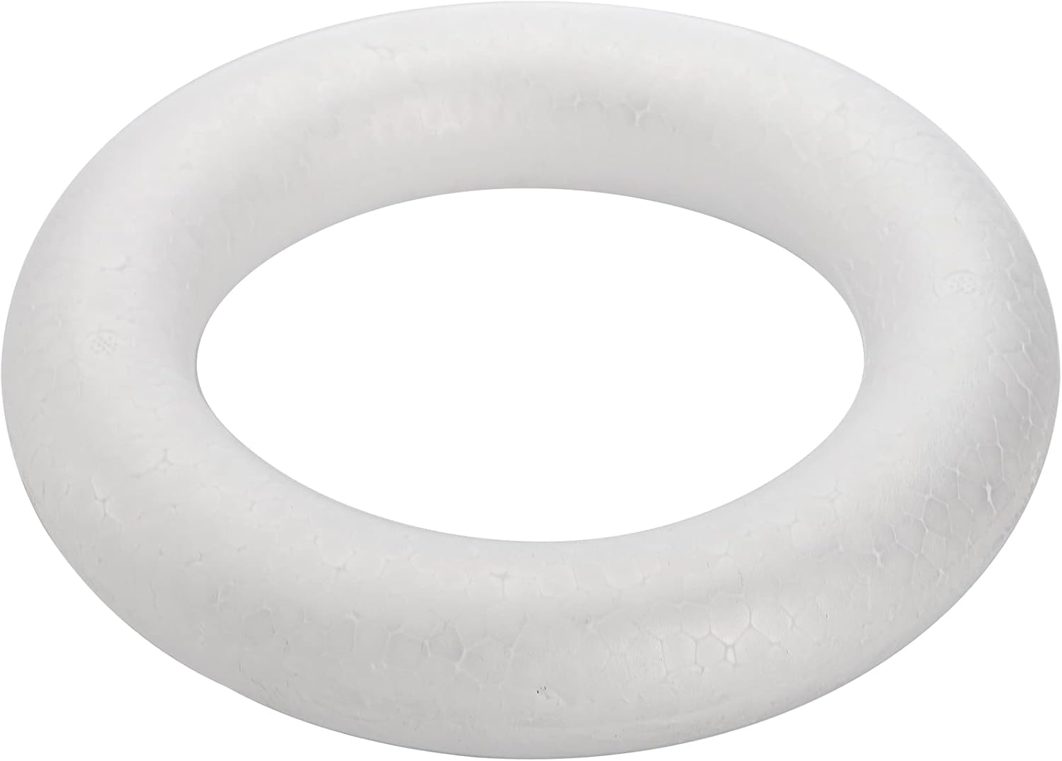 Lyellfe 10 Pieces Foam Wreath Forms, 7.7 Inch Craft Foam Circles, Round Polystyrene Rings, Craft Foam Wreath Circles for DIY, Christmas Holiday, Home Decor