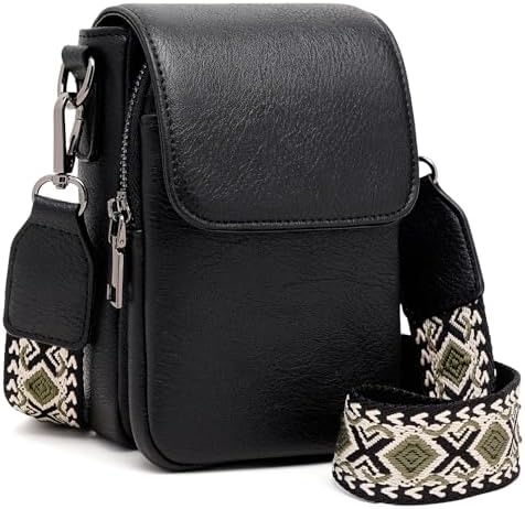 GEMIU Small Crossbody Bags for Women, Vegan Leather Cell Phone Purse with RFID Blocking Wallet and Card Slots