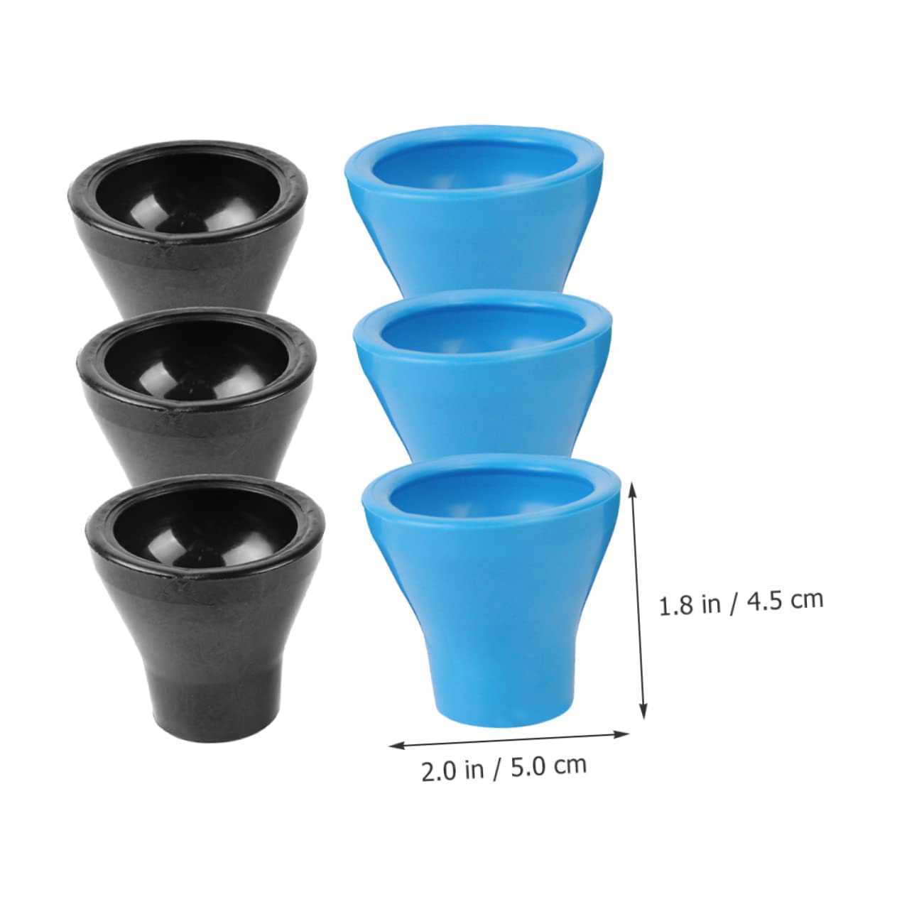 Recogebolas De Golf Portátiles con Ventosa De Goma para Putters Compactos - 6 Unidades Accesorios