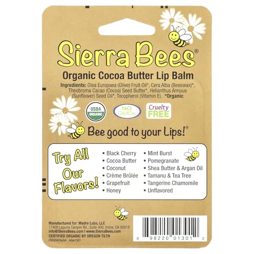 Sierra-Bees-Organic-Lip-Balms-Cocoa-Butter-4-Pack-015-oz-425-g-Each