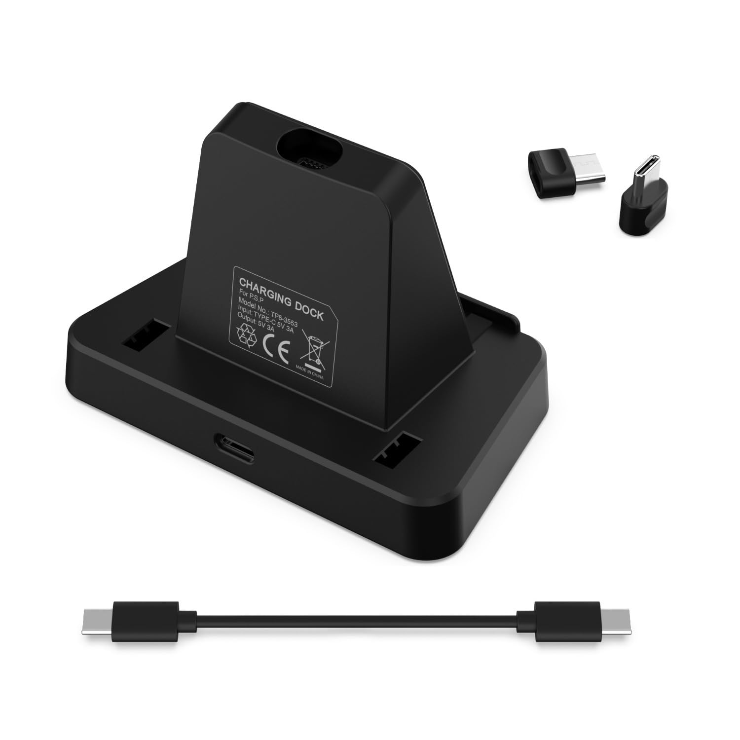 JOYSOG PS5 Portal Charging Stand for Playstation Portal Remote Player Charging Dock Station with 2 Type-C plug & Cable Accessories
