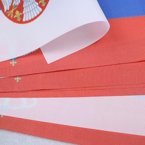 Image of AZ FLAG Serbia 6 meters BUNTING Flag 20 flags 9'' x 6'' - Serbian STRING flags 15 x 21 cm