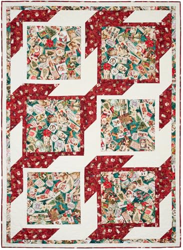 Libro de patrones de edredón de 3 yardas Fabric Café Big Block con 8 diseños fáciles 7