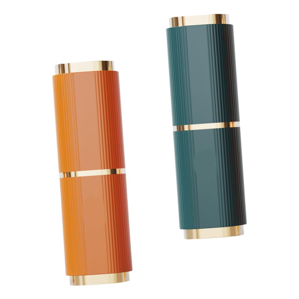 Étui à Brosses à Dents de Voyage Portable 2pcs Abs PP Orange