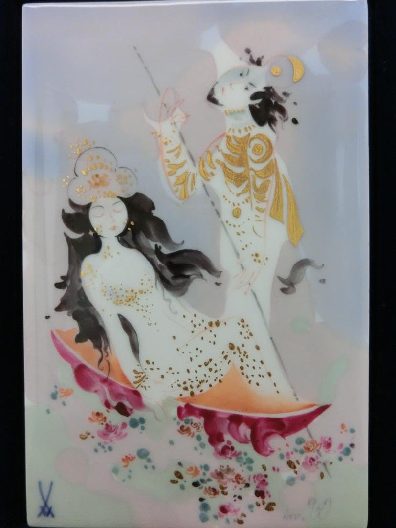 アラレ、マイセン　陶板画　34cm✖️34cm アラレ様専用、マイセン 陶板画 34cm✖️34cm - メルカリ