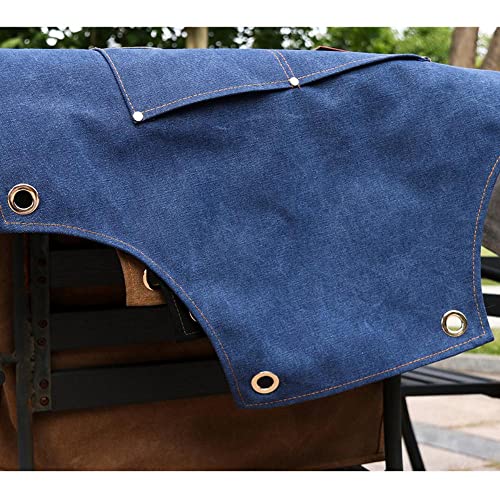 KUKUALE Delantales para Mujer Hombre con Bolsillos Delantal Lona Cocina Ropa de Trabajo Barista Leche Té Tienda Barbero… - Imagen 5