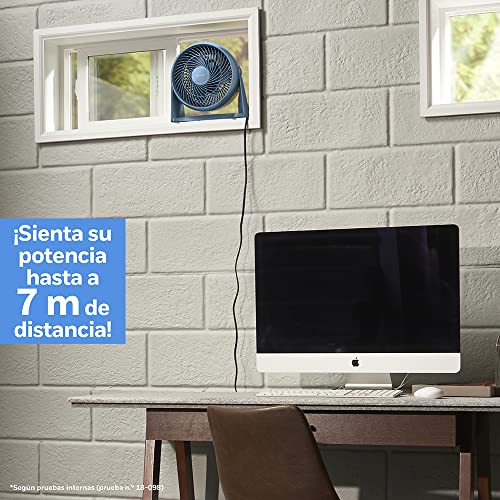 Miniatura 5 de Honeywell Ventilador Potente Turboforce, Refrigeración De Funcionamiento Silencioso, Inclinación Variable De 90 , 3 Ajustes De Velocidad, Anclaje En La Pared, Ventilador De Mesa, Ht900ne, Azul