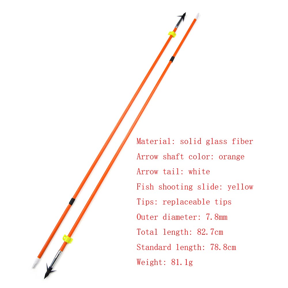 Kit Pêche à L'arc Surwolf - Moulinet + 6 Flèches - Corde 40m - Pour Arc Composé, Poulies, Longbow