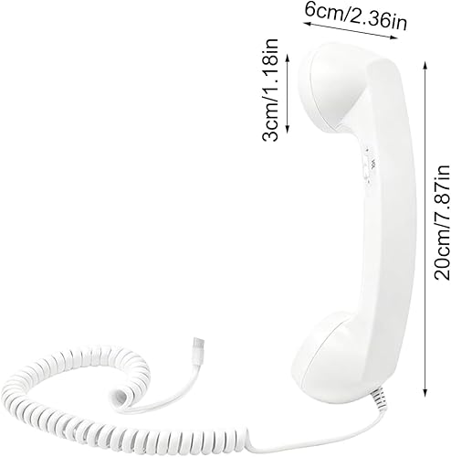 Vista 5 de Auricular para teléfono celular, accesorios electrónicos retro cómodos tipo C Receptor de teléfono celular para el hogar, cocina, sala de estar
