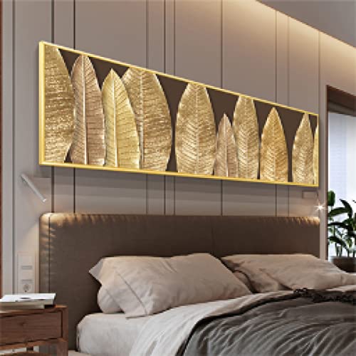 Peinture de chevet abstraite géante en toile de lin imprimée moderne 80x280cm