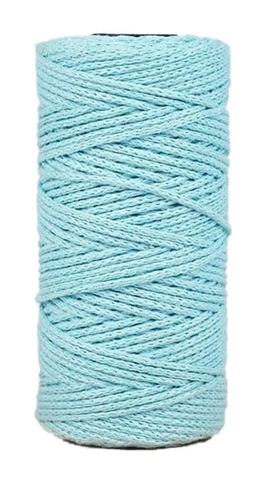 Fil coton creux 2 mm pour crochet lot de 5 rouleaux de 150g
