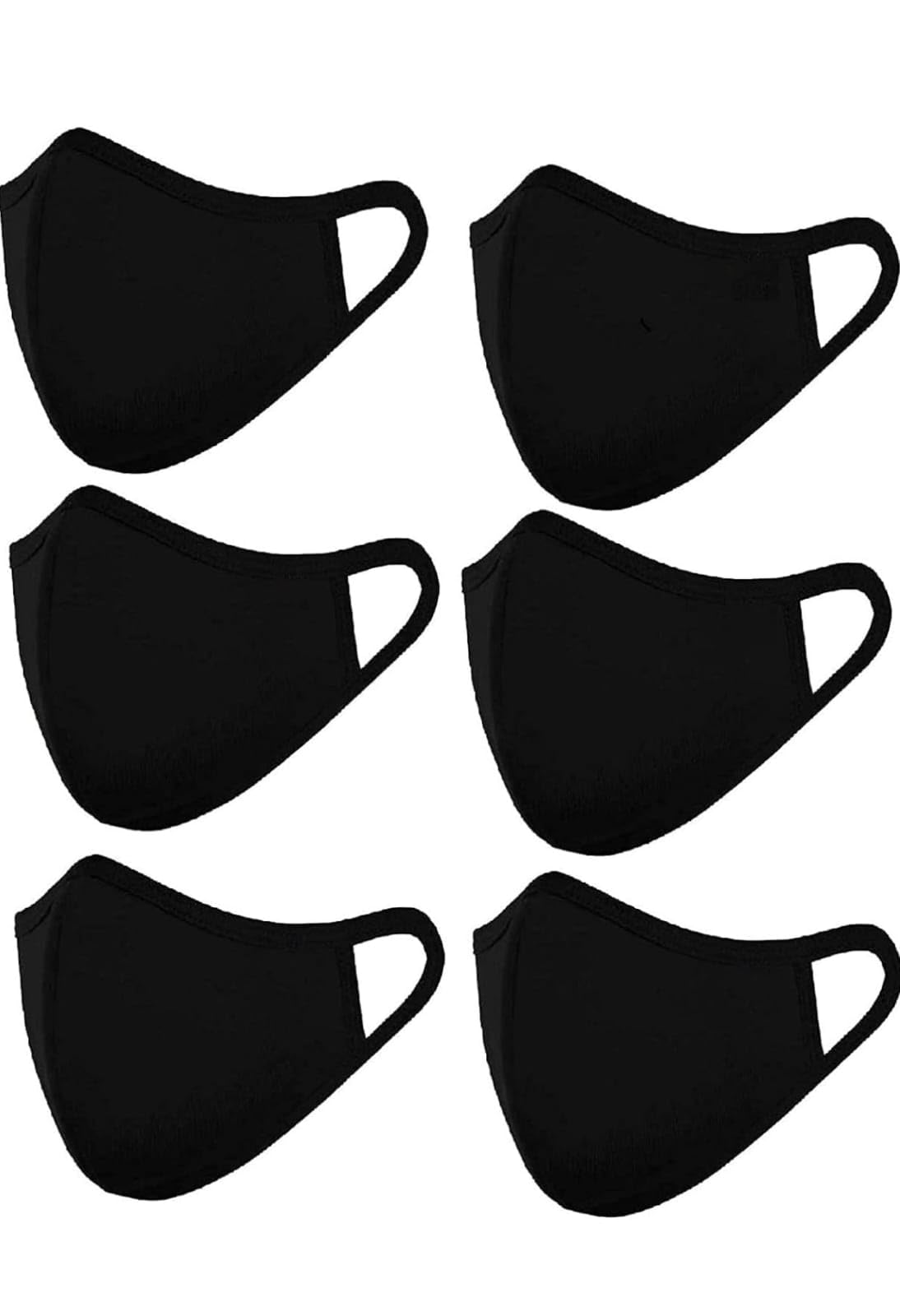 GR DESIGN Hosiery Black Cotton Mask, Breathable Reusable and Washable Face Masks For Men and Women (pack of 6) (B0D7PXR5K3) Amazon Price History, Amazon Price Tracker