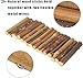 Hamiledyi Hamster Bridge Rat Ladder Wooden Bridge Toy for Small Animals Cage Wood Ladder Natural Hideout for Guinea Pig Chinchilla Ferret Reptile (Pack of 2) (2 Ladder)