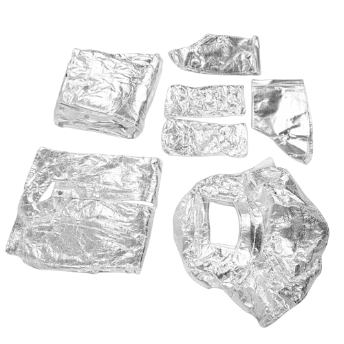 Odorkle Feuerfeste, Hochtemperaturbeständige Aluminisierte Kleidung, Geteilt, mit Helm, Jacke, Hose, Handschuhen, Schuhüberzügen für Kessel, Schweißen, Forstwirtschaft