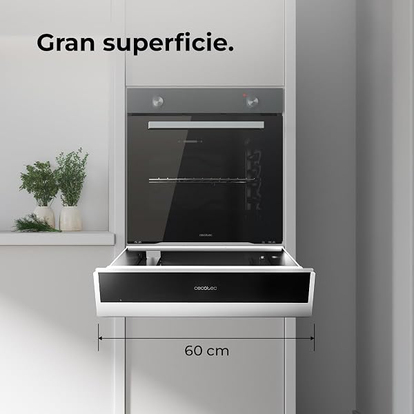 Cecotec Bolero Hexa WD Edge Integrable 60cm Dish Warmer Drawer 470W Maximum Power, Adjustable Temperature 30-80º, Mechanical Control, Indoor Non-Slip Mat, Black and Stainless Steel - 3