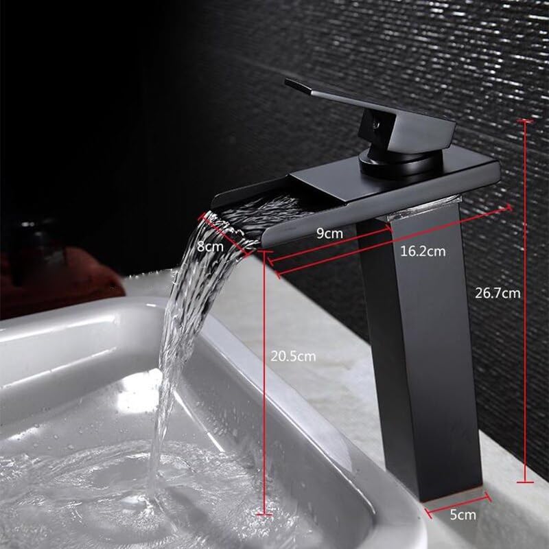 Robinet mitigeur LED blanc cascade laiton pour éviter les brûlures d'eau