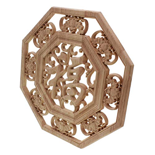 Moulure decorative fleur en bois sculpte applique chic pour meubles
