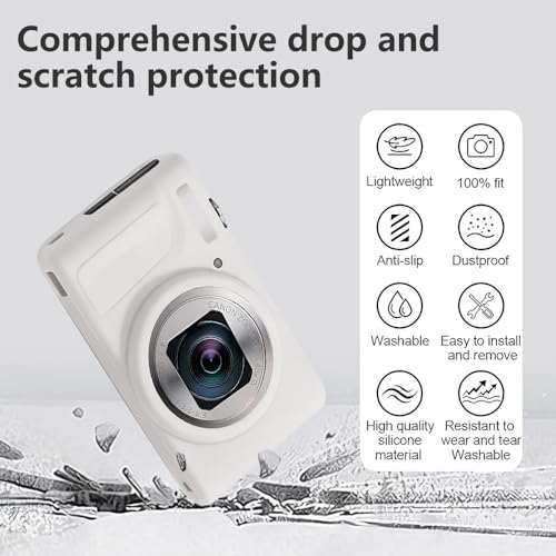 Funda de silicona para Canon PowerShot SX740/SX730 HS blanca miniatura 4
