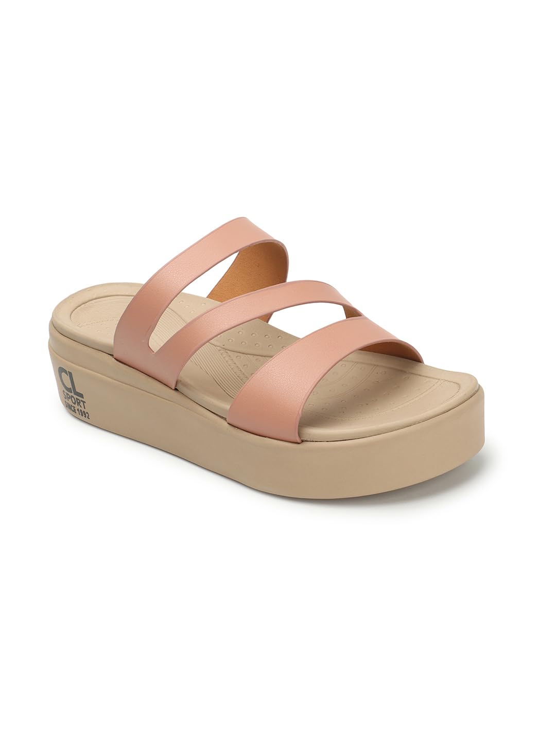 cl sports Carlton London women's Solid Flatform Slip-On Sandals-picture-15