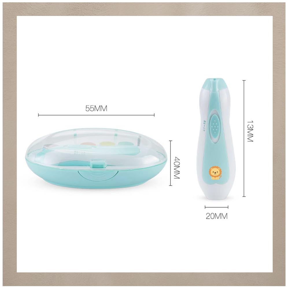 Miniatura 5 de Cortador de uñas seguro para bebés (león), lima de uñas silenciosa y segura para recién nacidos, bebés y niños pequeños, bonito diseño de oso, león