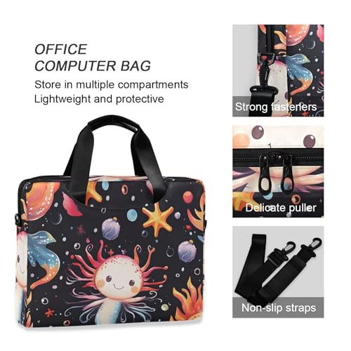 Bolso maletín para portátil con estampado Axolotl, 13-15.6 pulg miniatura 5
