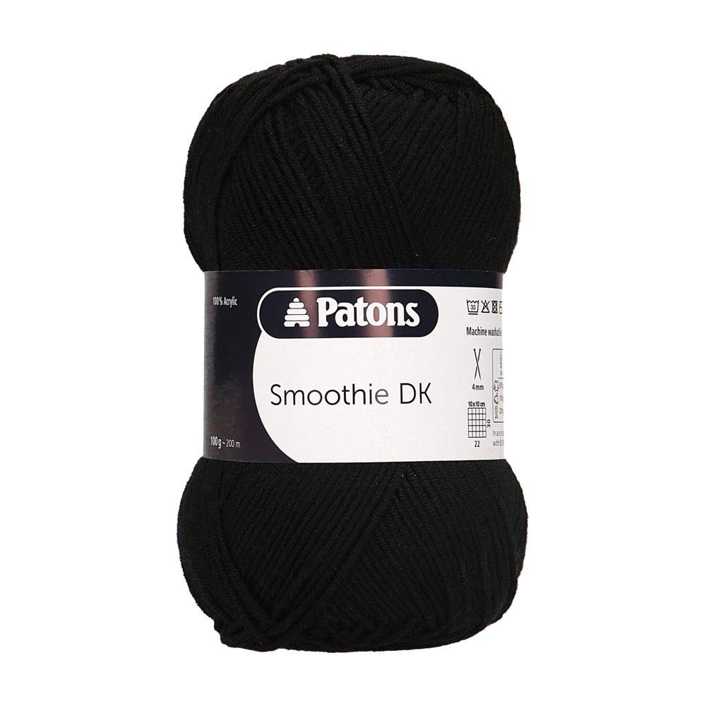 Patons Smoothie DK, Black (1033), 100g