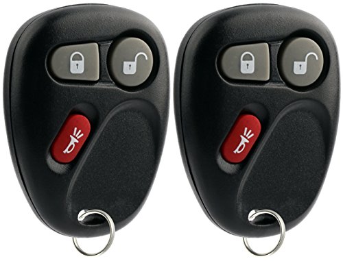 KeylessOption Keyless Entry Remote Control Car Key Fob Replacement for Cadillac SRX 12223130-50 (Pack of 2)