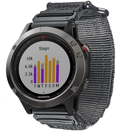 Correa deportiva nylon 22mm compatible Garmin miniatura 6