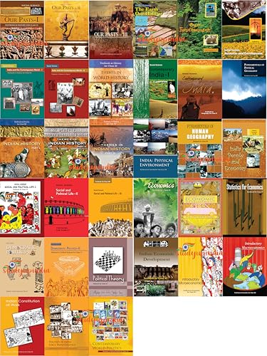 NCERT , CLASS - 6 TO 12 BOOK SET ( HISTORY, GEOGRAPHY , POLITICAL...